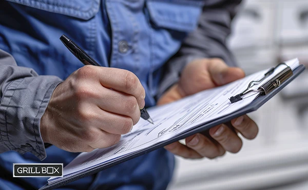 Persona escribiendo en un documento